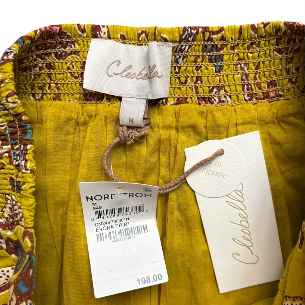 NWT Cleobella Charlene Mixed Print Organic Cotton Voile Maxi Skirt size medium. - Picture 5 of 12